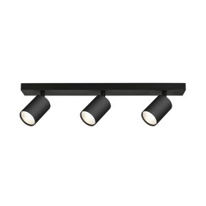 Nadgradne rozetne spot lampa 3xGU10 crna