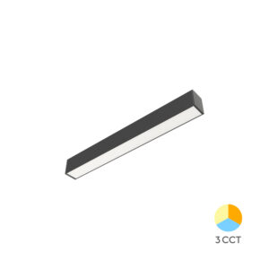 Linearna svetiljka LED 18W 3u1 crna